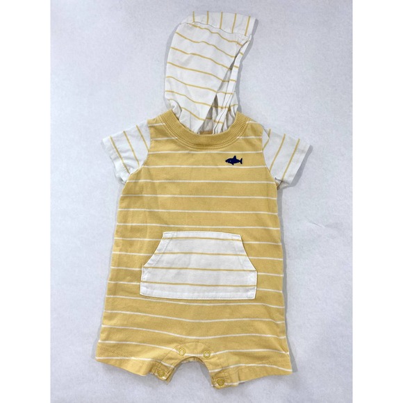 Carter's Baby Short Sleeve Cotton Romper - Picture 1 of 5
